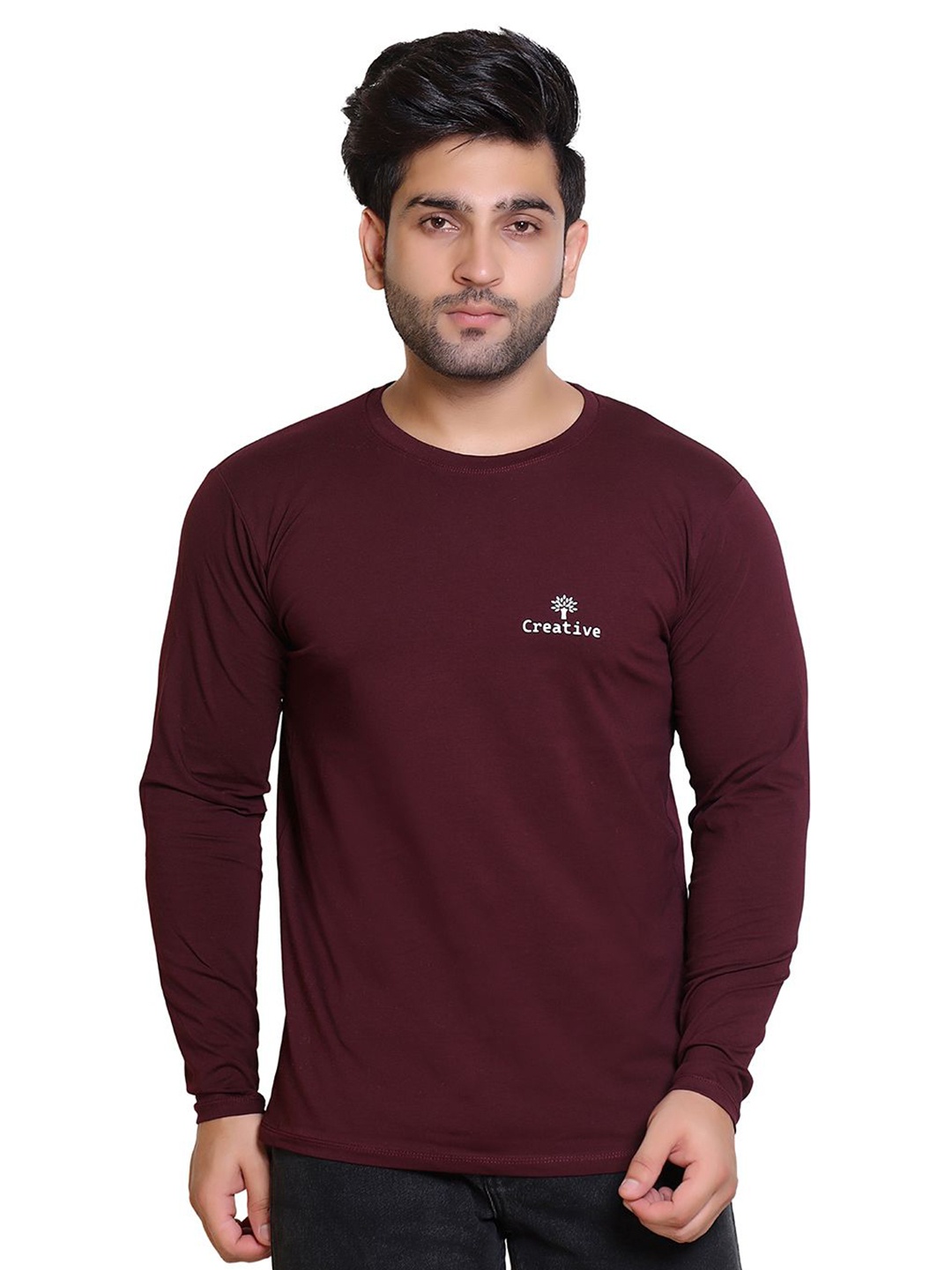

Gajraj Men Moisture Wicking T-shirt, Maroon