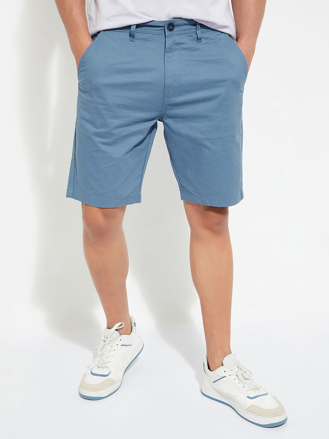 

max URB_N Men Solid Shorts, Blue
