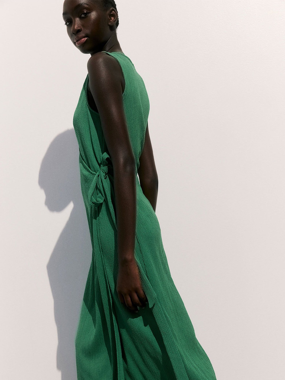 

H&M MAMA Nursing Wrap Dress, Green