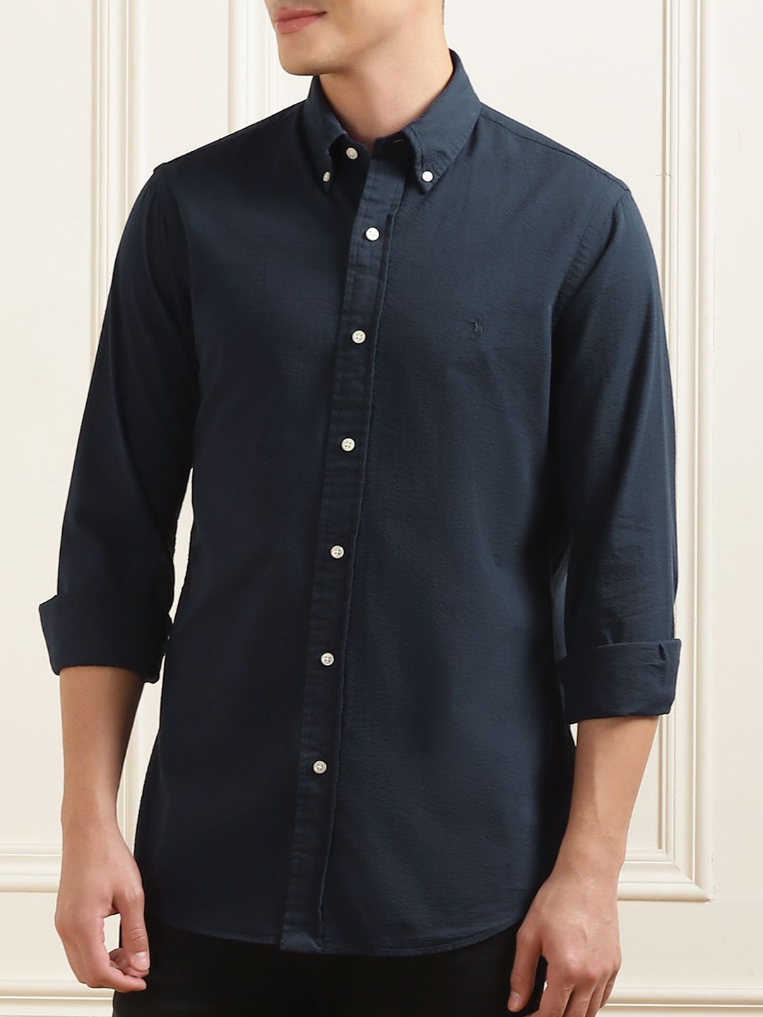 

Polo Ralph Lauren Men Cotton Button-Down Collar Regular Casual Shirt, Navy blue