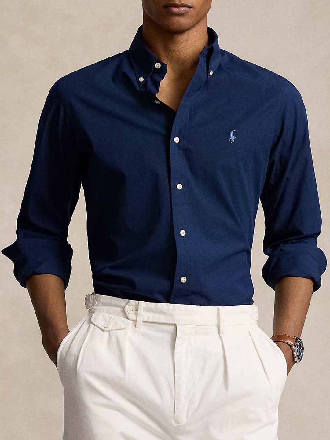 

Polo Ralph Lauren Custom Fit Regular Shirt, Navy blue