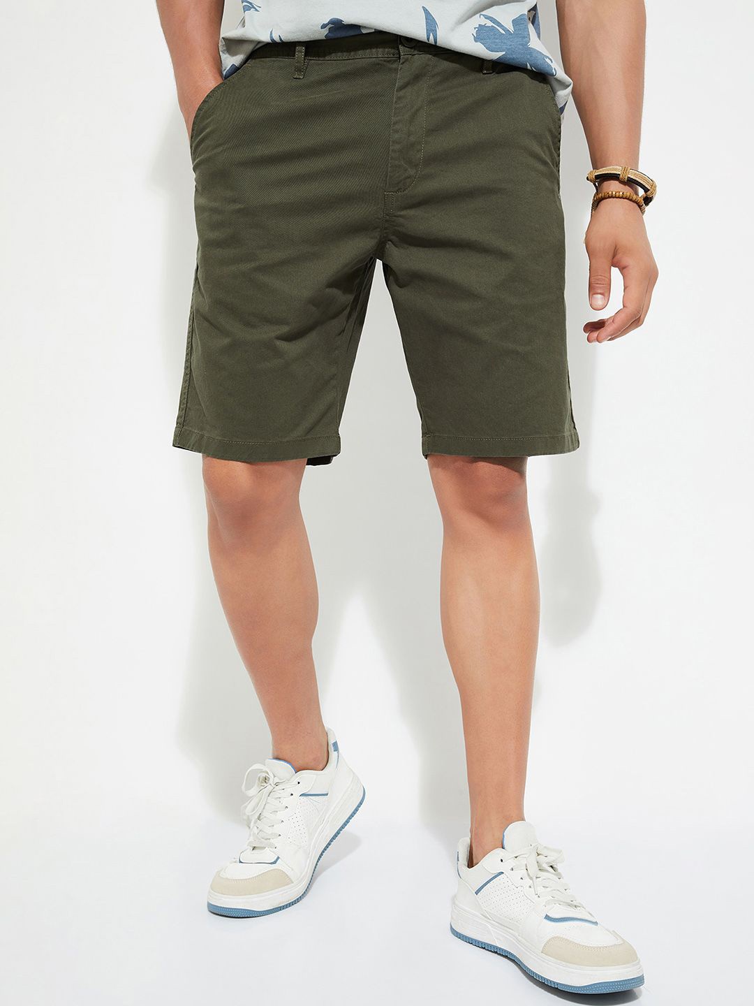 

max URB_N Men Solid Shorts, Green