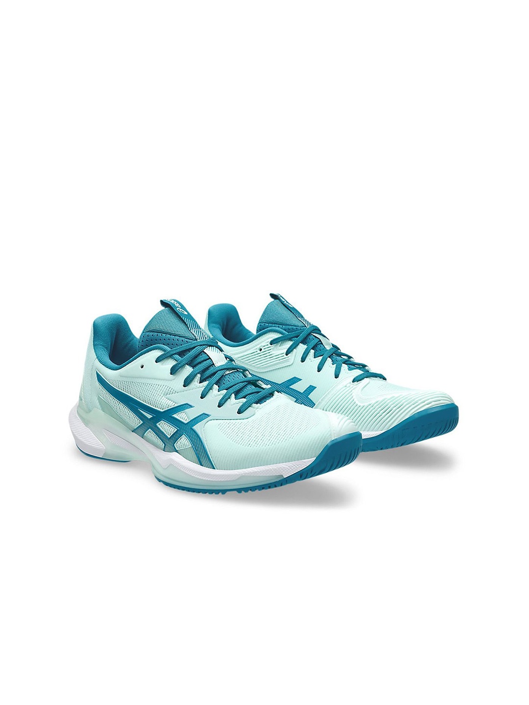 

ASICS SOLUTION SPEED FF 3 Women Textured Lace Ups Non-Marking Tennis Shoes, Blue