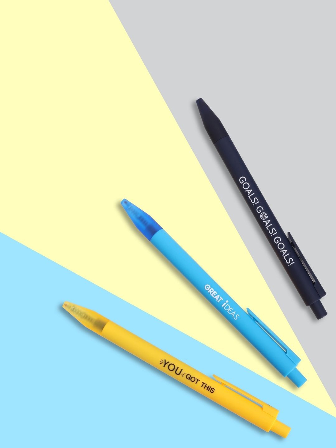 

Doodle Pack Of 3 Fine Point Retractable Blue Ink Gel Pens