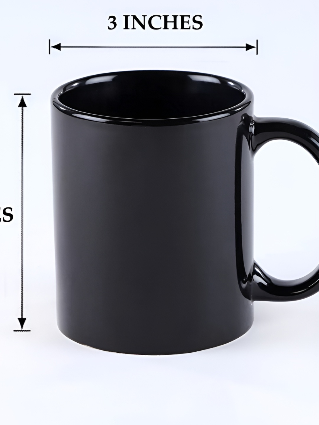 

fnp Black & Blue Printed Ceramic Glossy Mug 325ml
