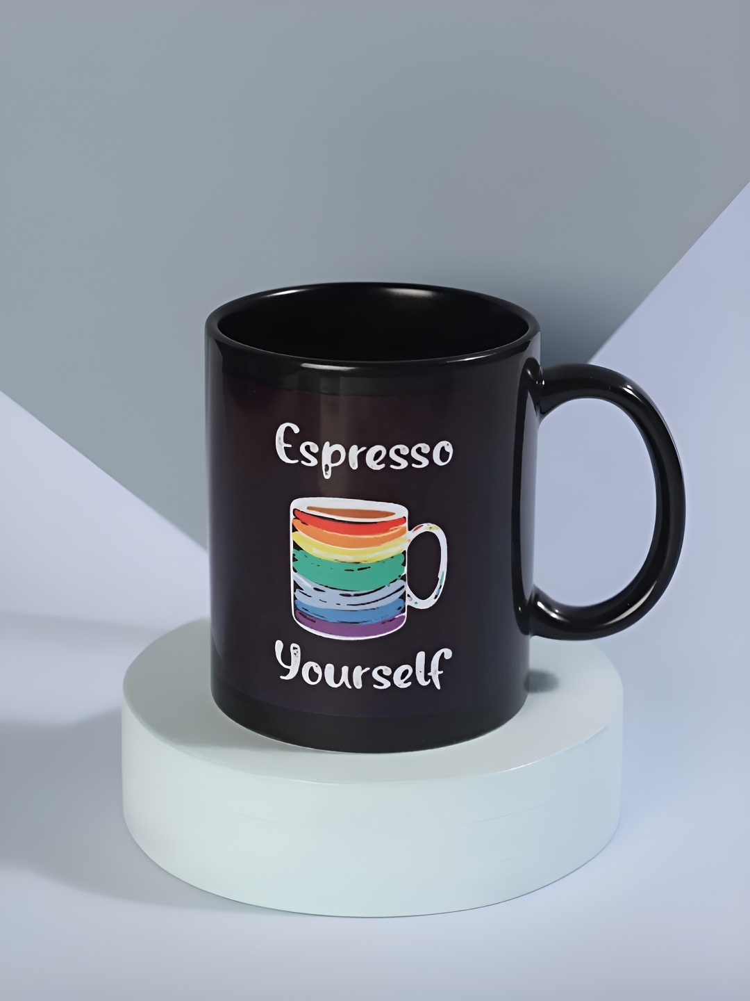 

fnp Black & Red Pride Espresso Printed Ceramic Glossy Mug 325 ml