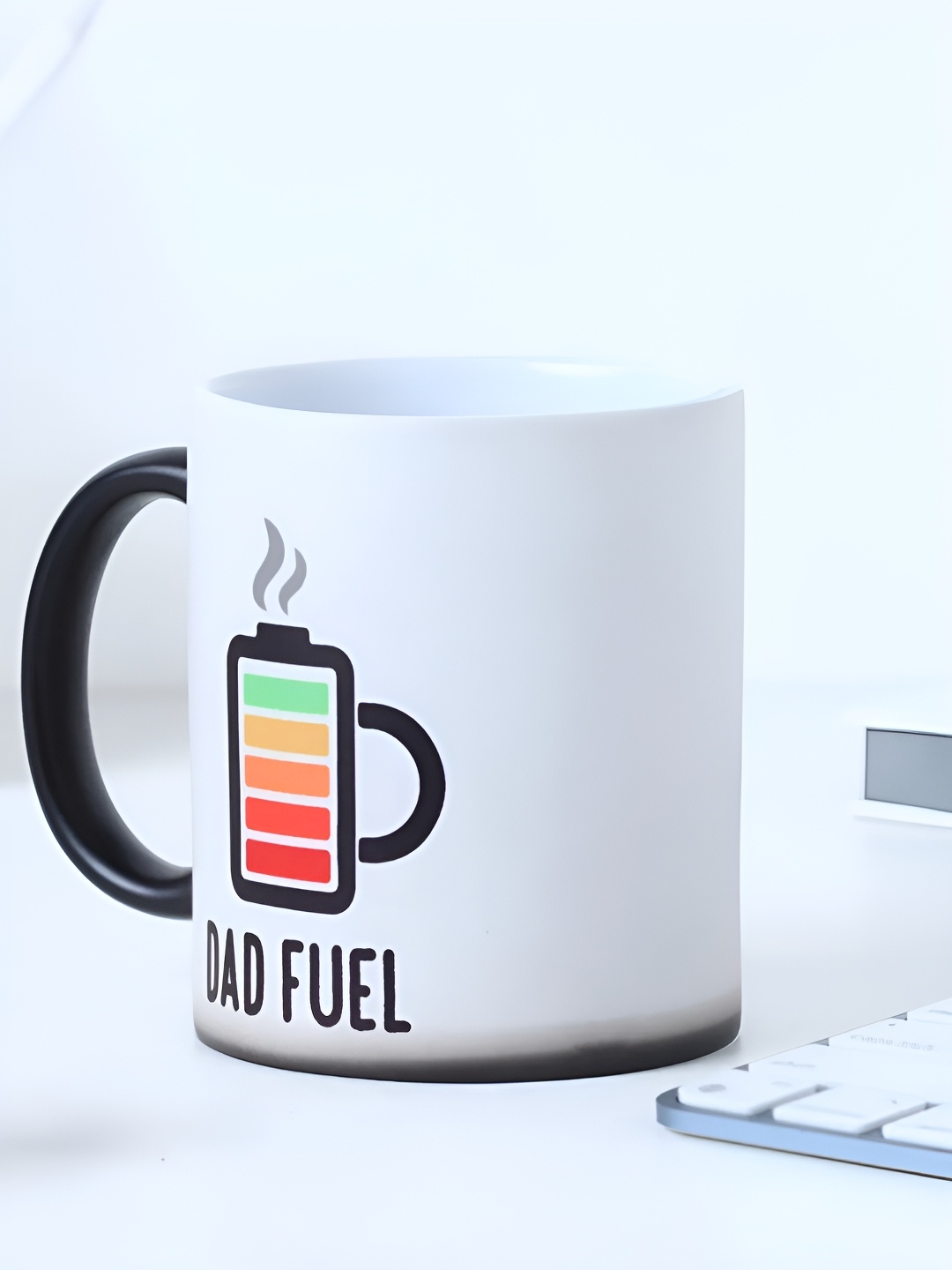 

fnp White & Red Printed Ceramic Glossy Mug 325ml