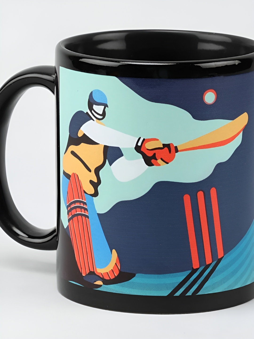 

fnp Blue & Red Printed Ceramic Glossy Mug 325ml