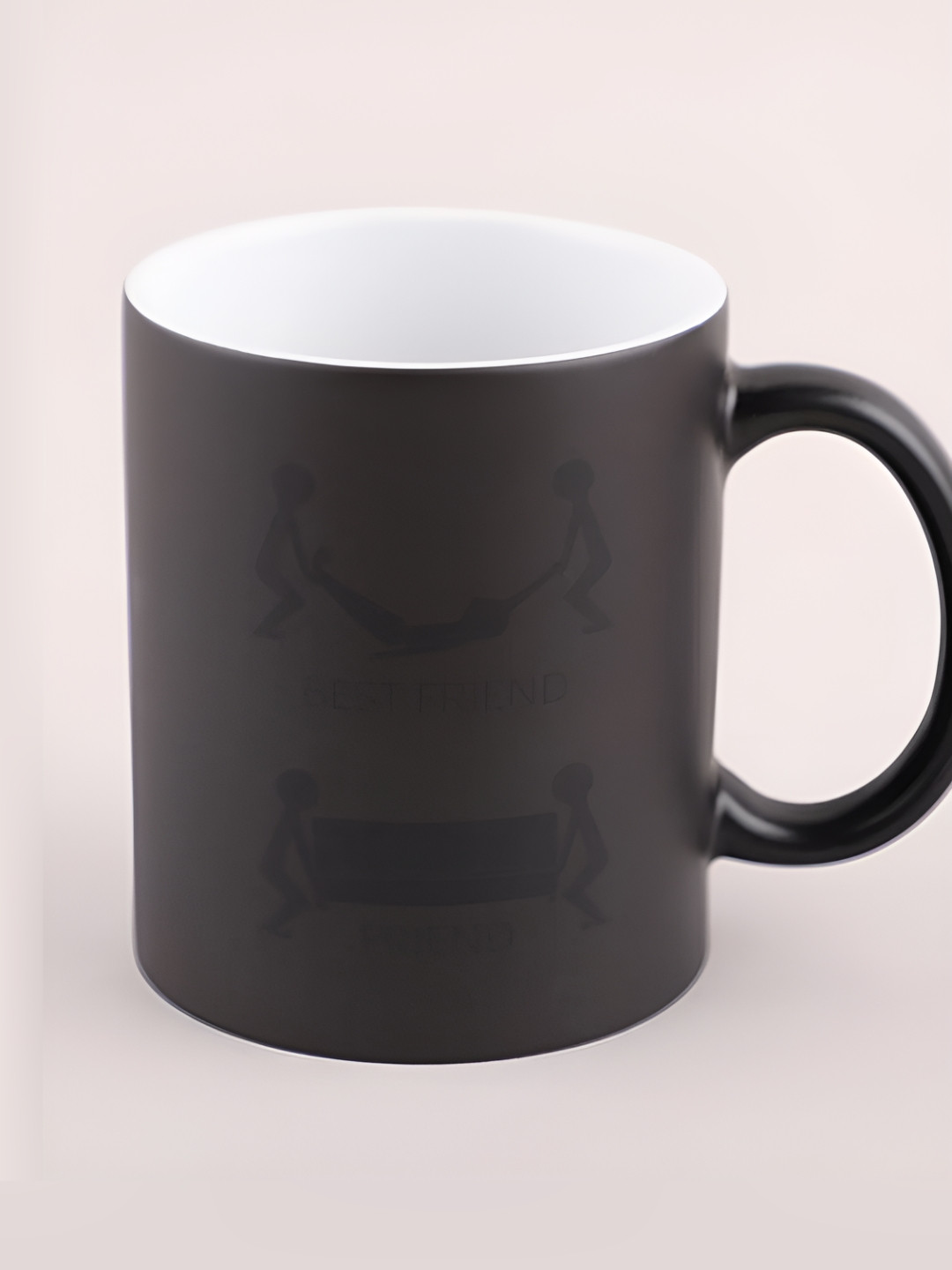 

fnp White & Black Printed Ceramic Glossy Mug 325ml