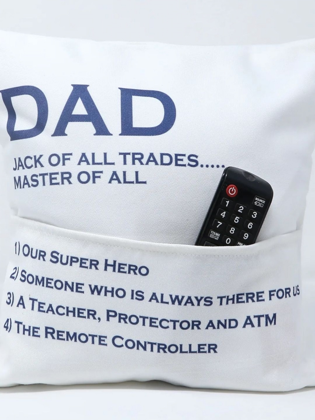 

fnp White Master Of All Cushion For Dad Printed Square Cushion