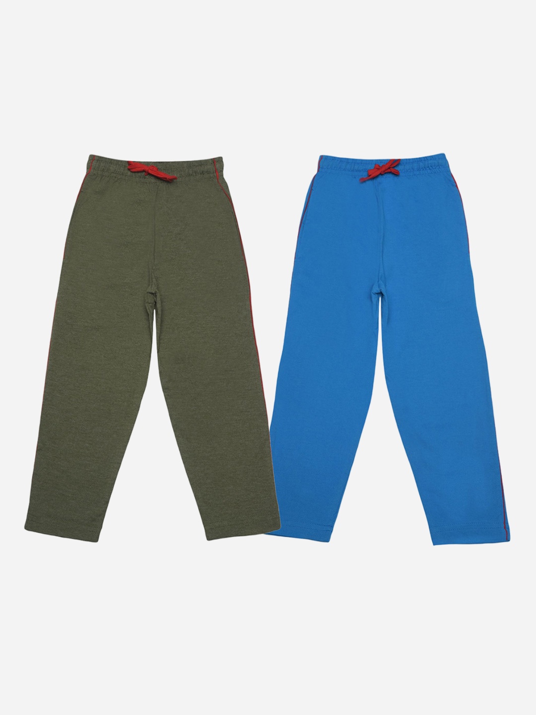 

Dollar Champion Kidswear Pack of 2 Boys Cotton Regular Fit Assorted Trousers, Blue