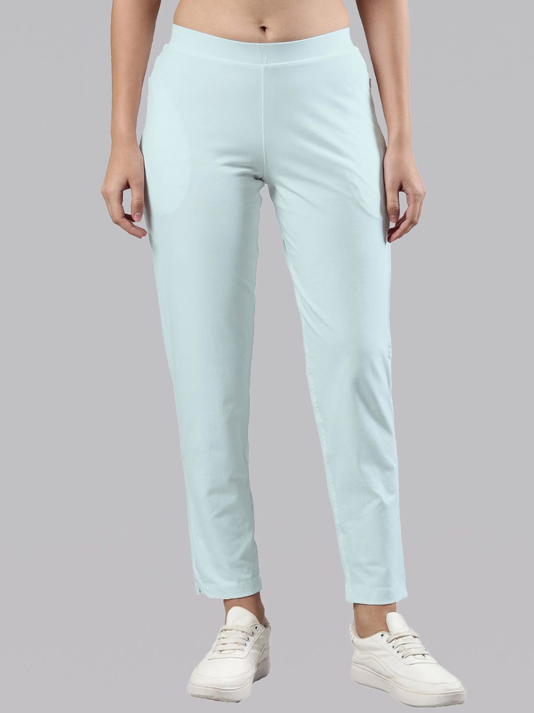 

Femmora Women Loose Fit Trousers, Turquoise blue
