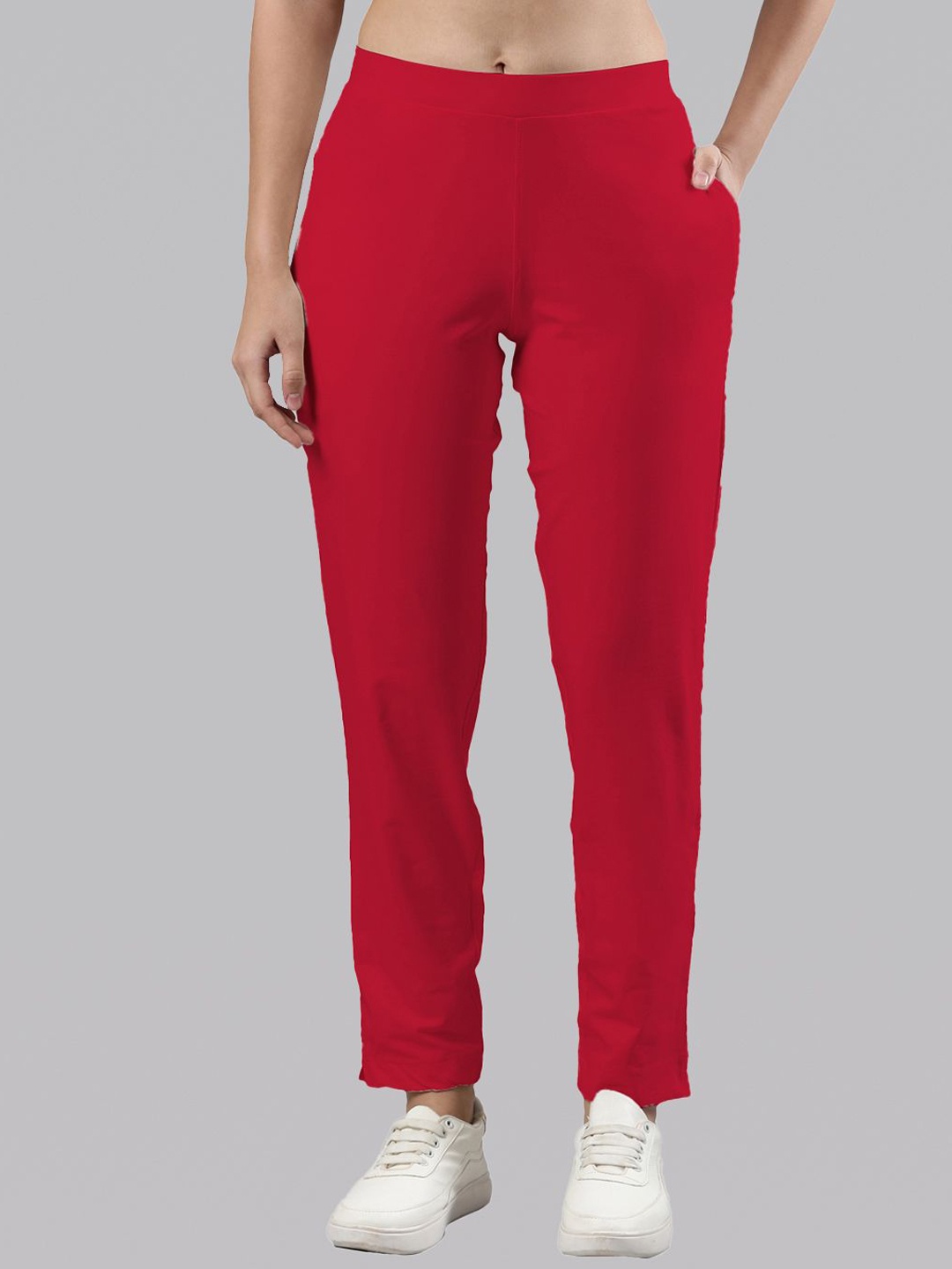 

Femmora Women Loose Fit Trousers, Pink