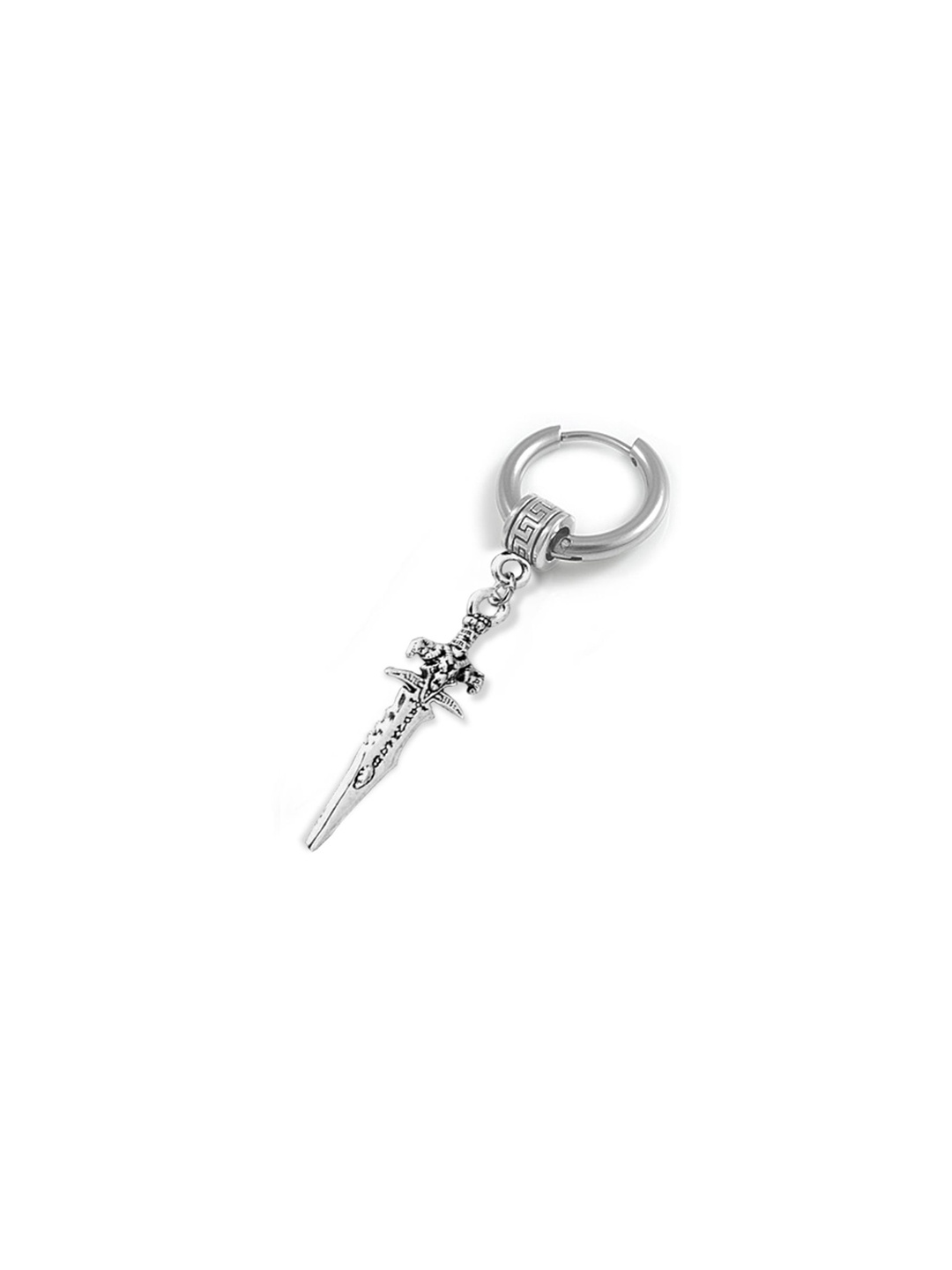 

FIMBUL Men Stainless Steel Classic Hoop Earring, Silver