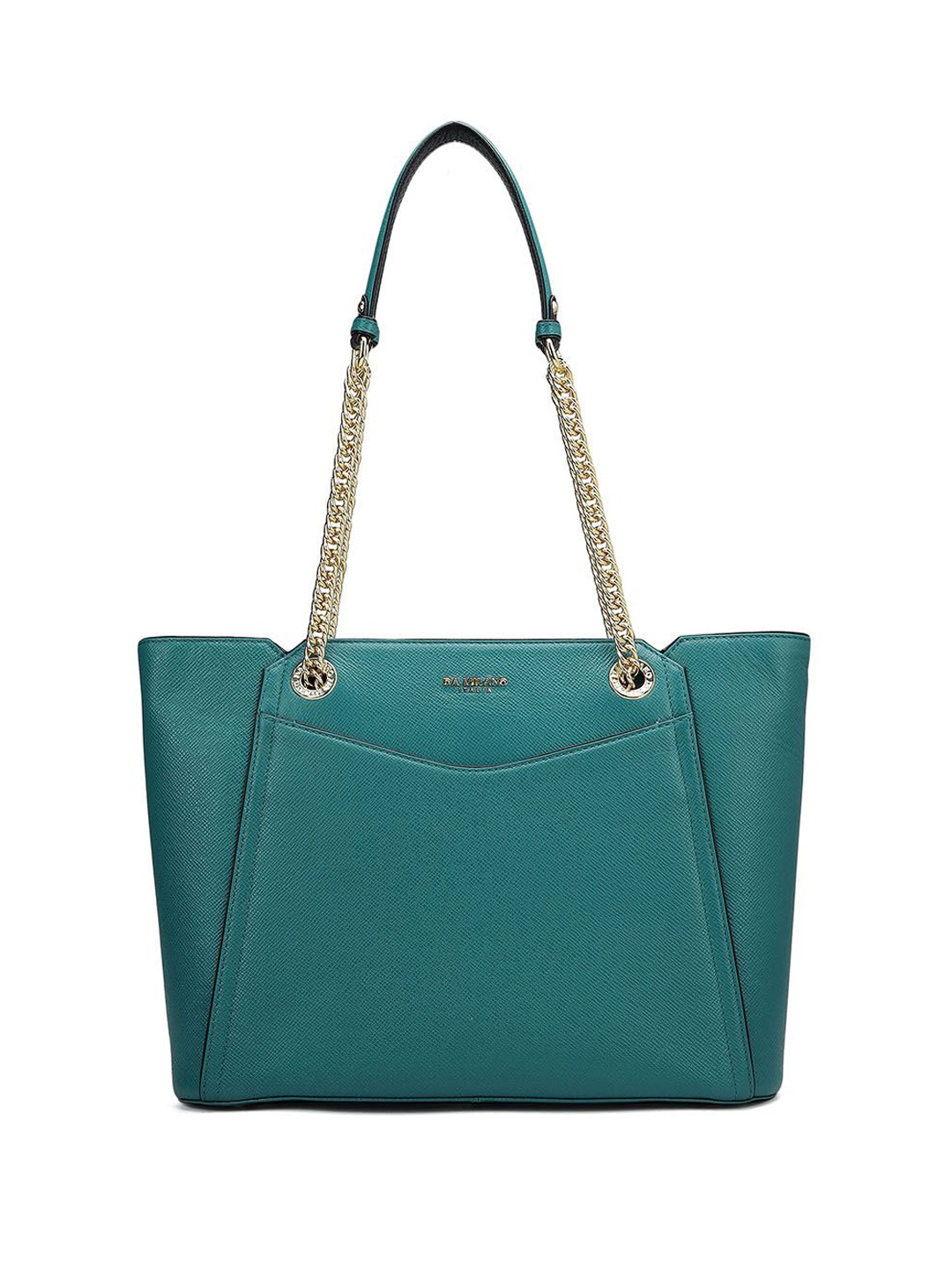 

Da Milano Women's Leather Structured Shoulder Bag with Quilted, Green