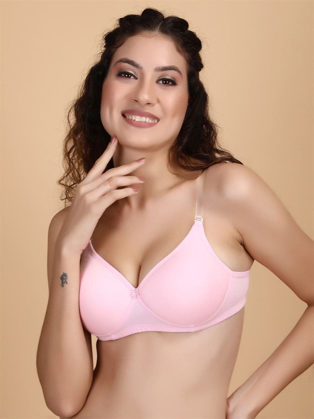 

Klassik Women Medium Coverage Multiway Seamless Heavily Padded Bra, Pink