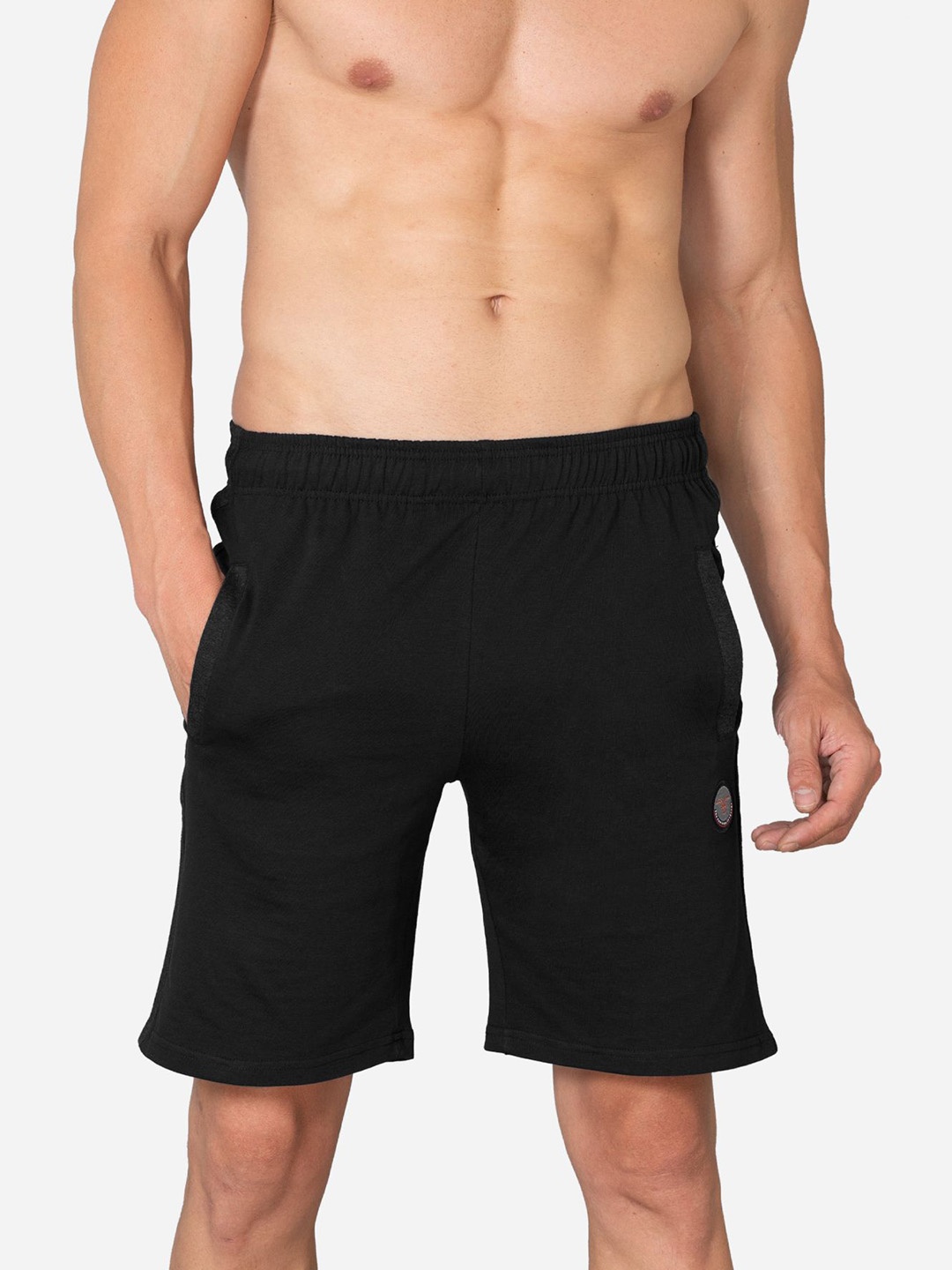 

VStar Men Mid-Rise Shorts, Black