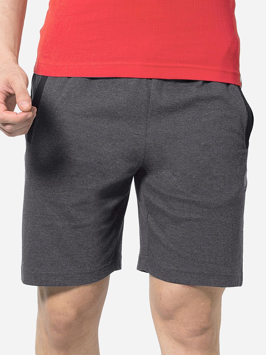 

VStar Men Loose Fit Cotton Shorts, Charcoal