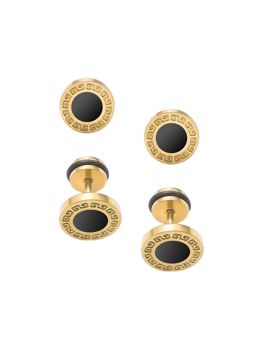 

Krelin Men Classic Studs Earrings, Gold