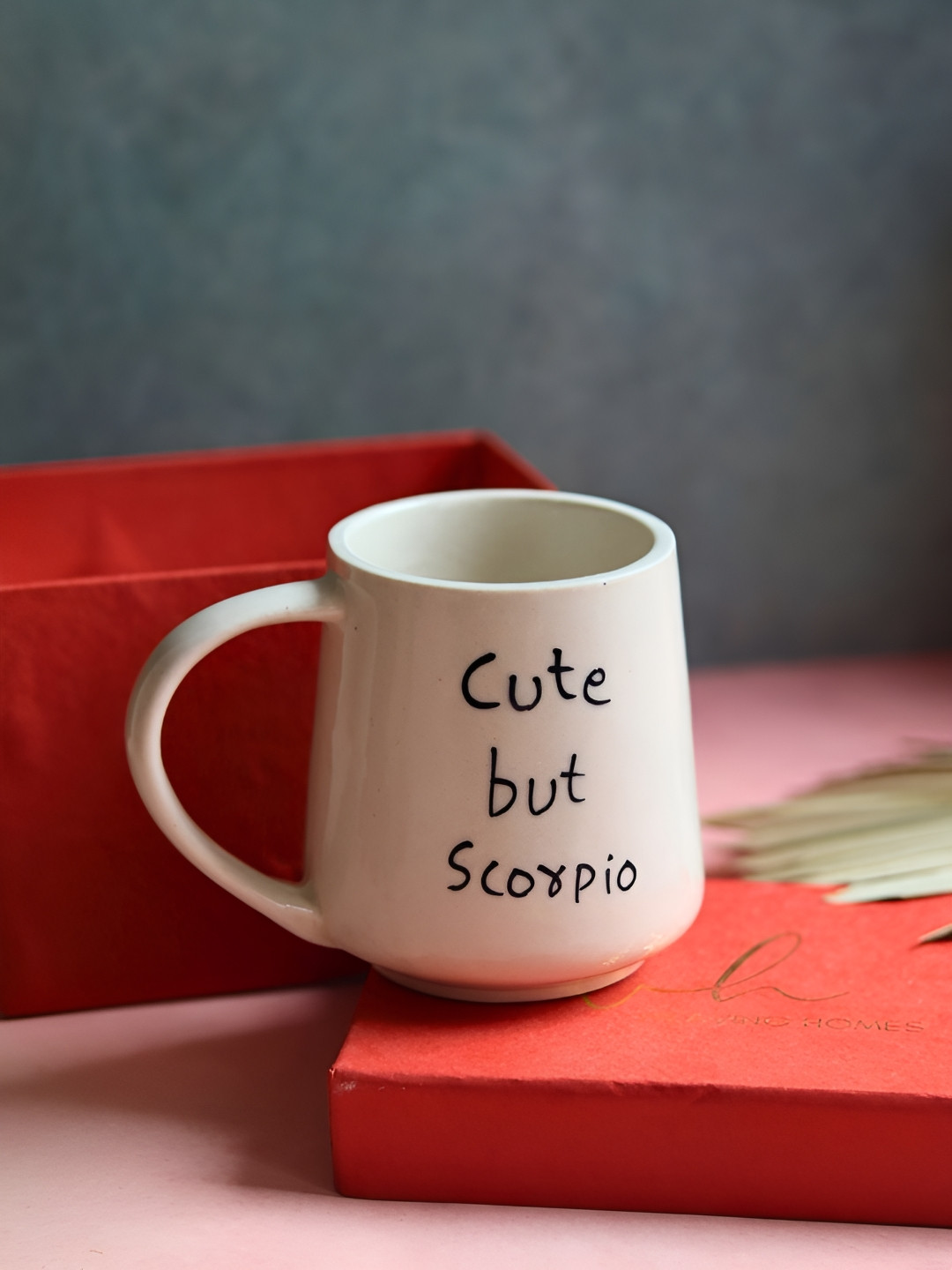 

WEAVING HOMES White & Black Text or Slogans Printed Ceramic Glossy Mugs Set of Cups and Mugs