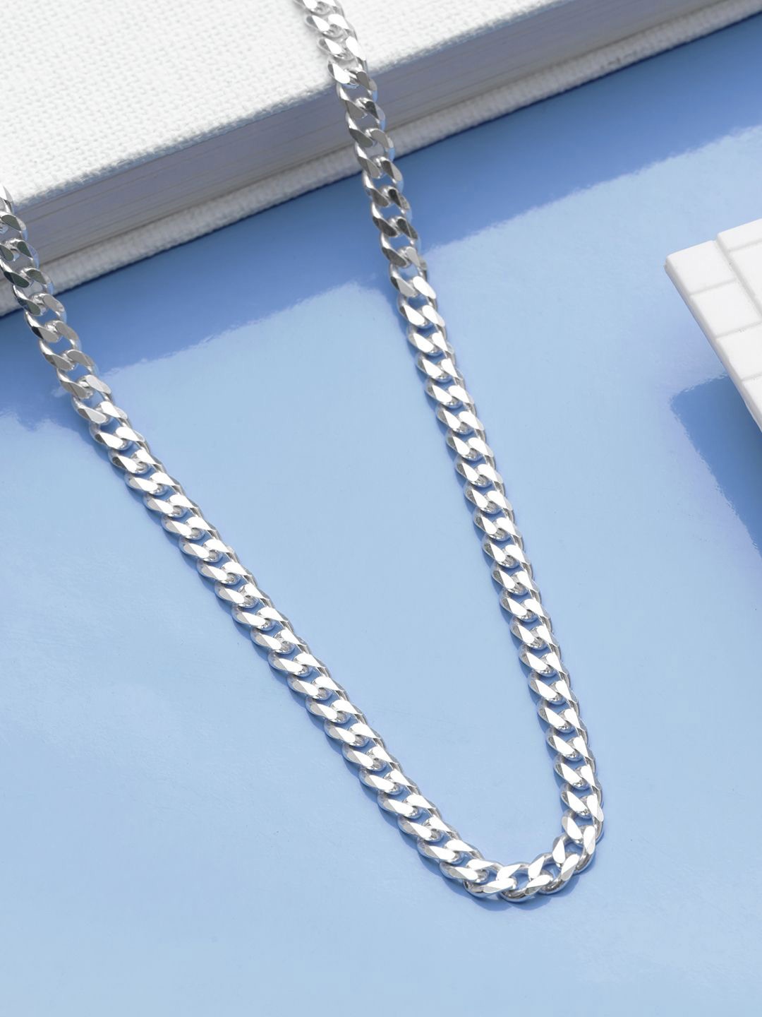 

Zavya Men 925 Sterling Silver-Plated Chain