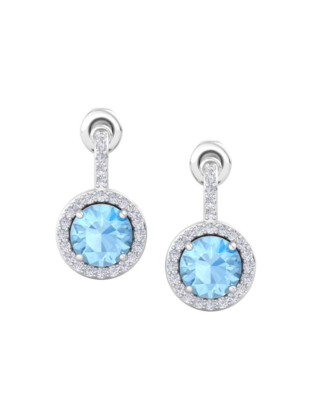 

VELVET IMPERIAL 925 Sterling Silver Zircon Studded Studs Earrings