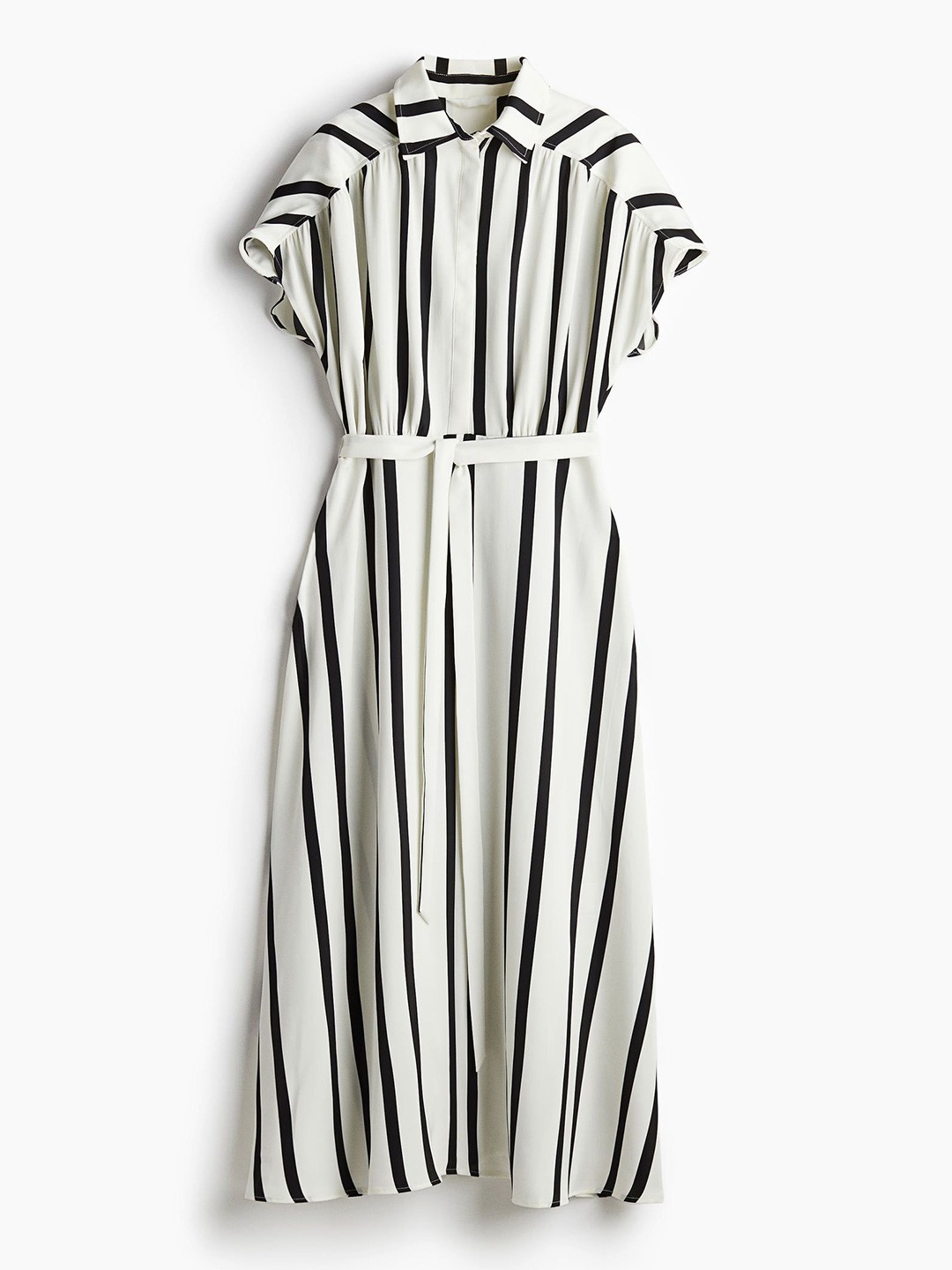 

H&M Tie-Belt Dresses, White