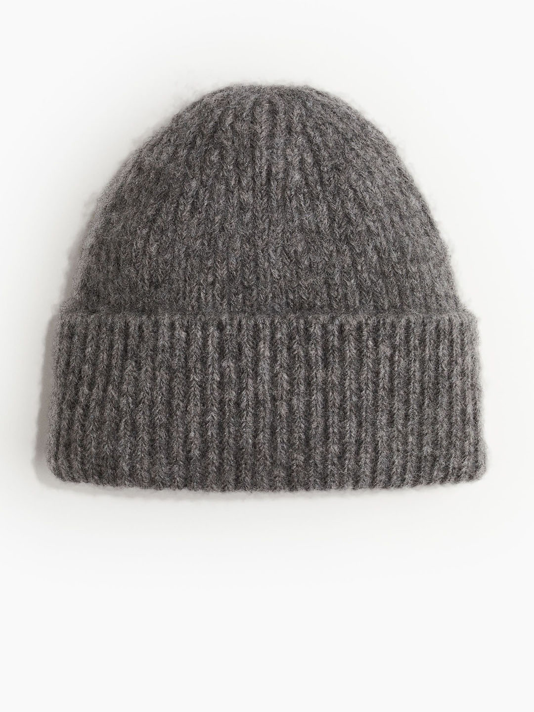 

H&M Rib-Knit Hat, Grey