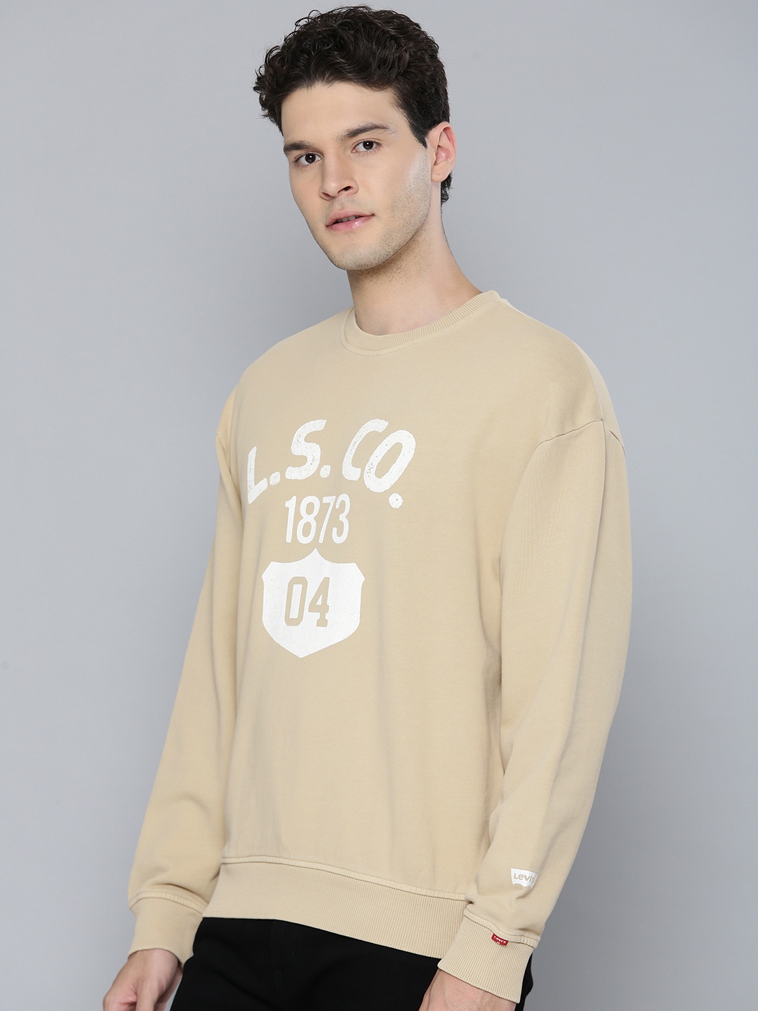 

Levis Printed Relaxed Fit Sweatshirt, Beige