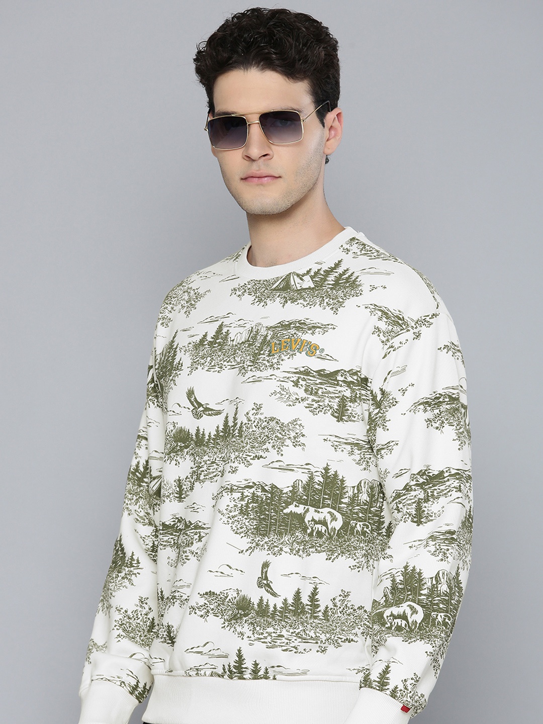 

Levis Printed Sweatshirt, White