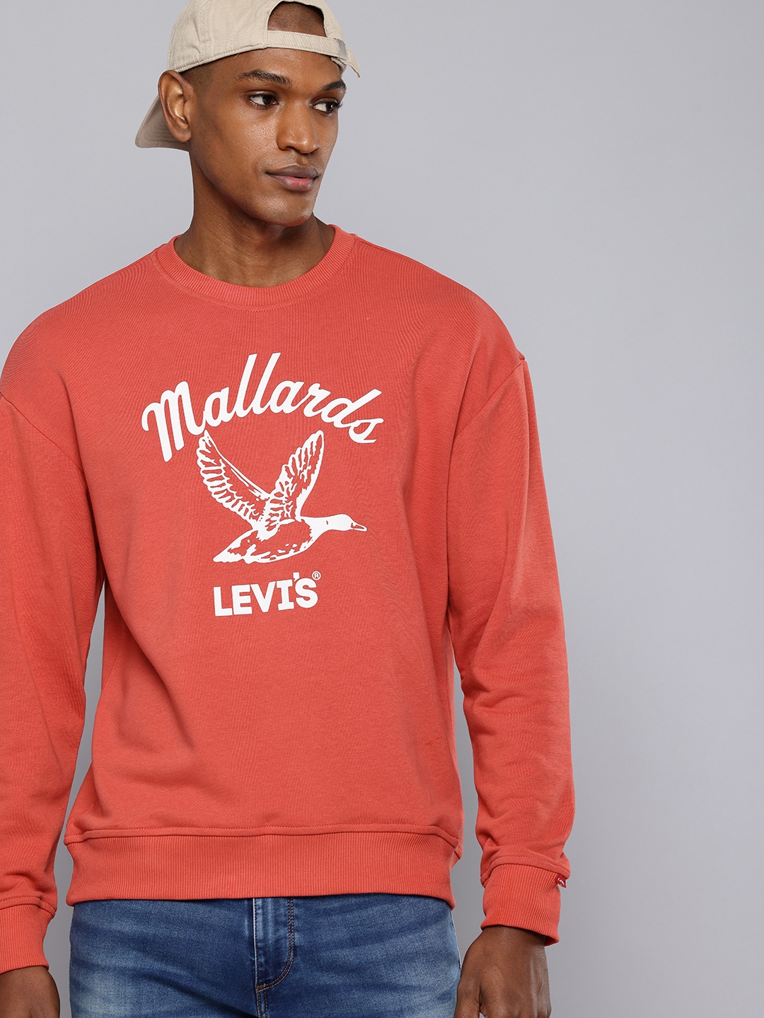 

Levis Graphic Printed Sweatshirt, Rust