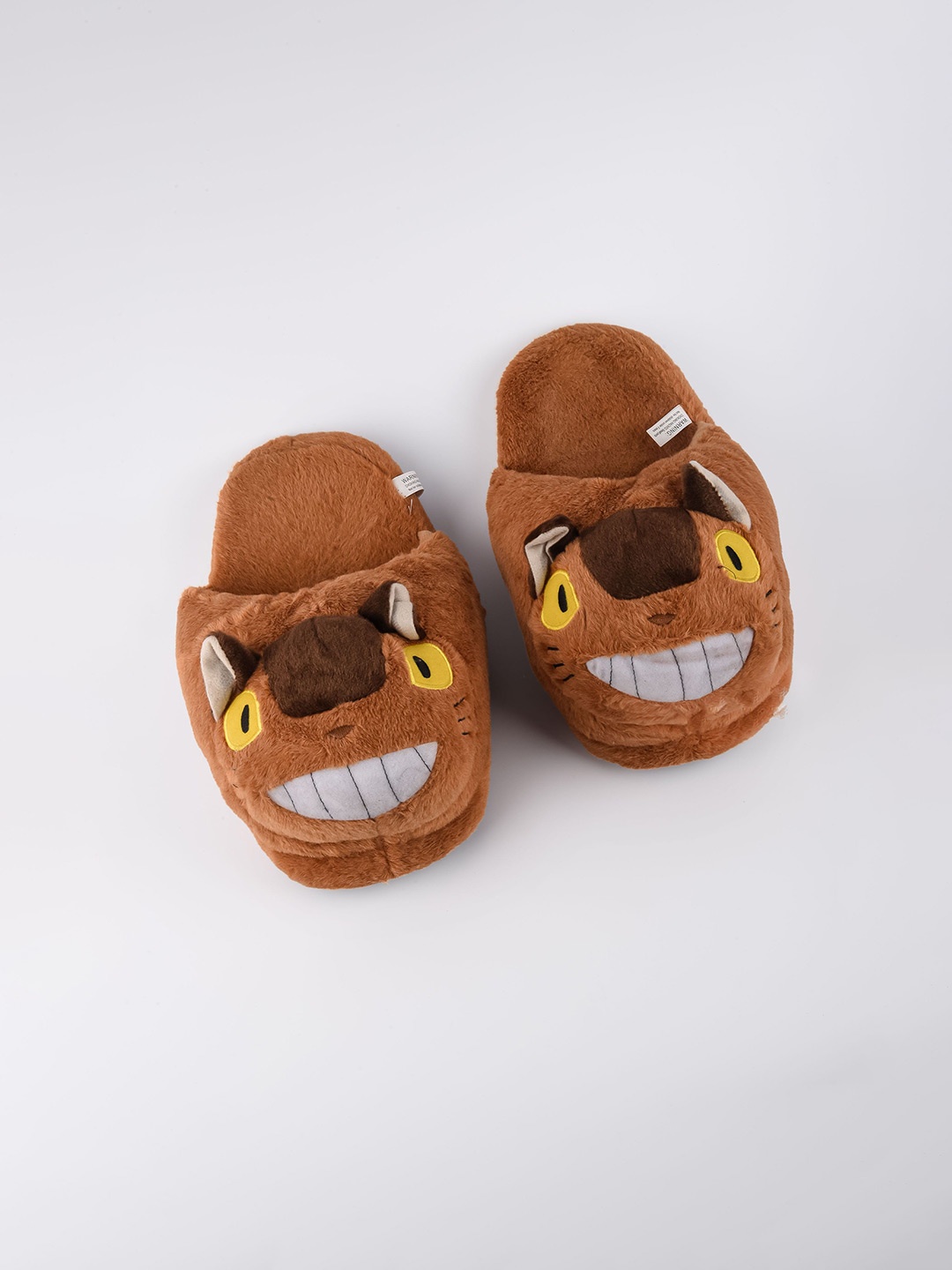 

COMICSENSE Unisex My Neighbor Totoro Anime Cat Bus Plush Room Slipper, Brown
