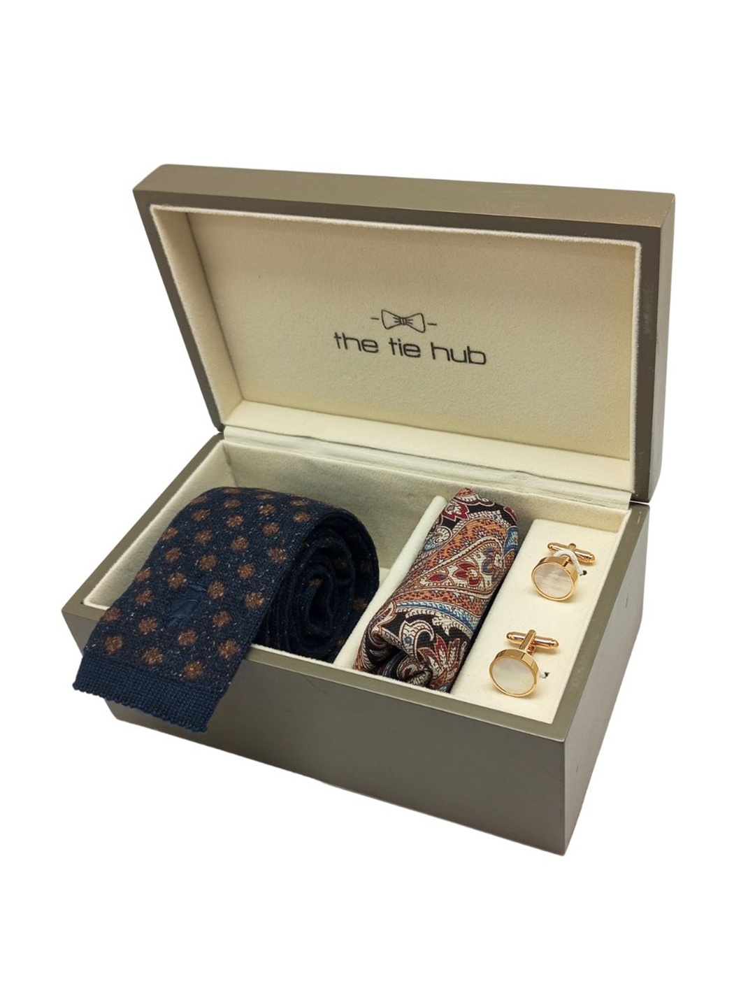 

The Tie Hub Men Accessory Gift Set of Necktie Combo set, Blue
