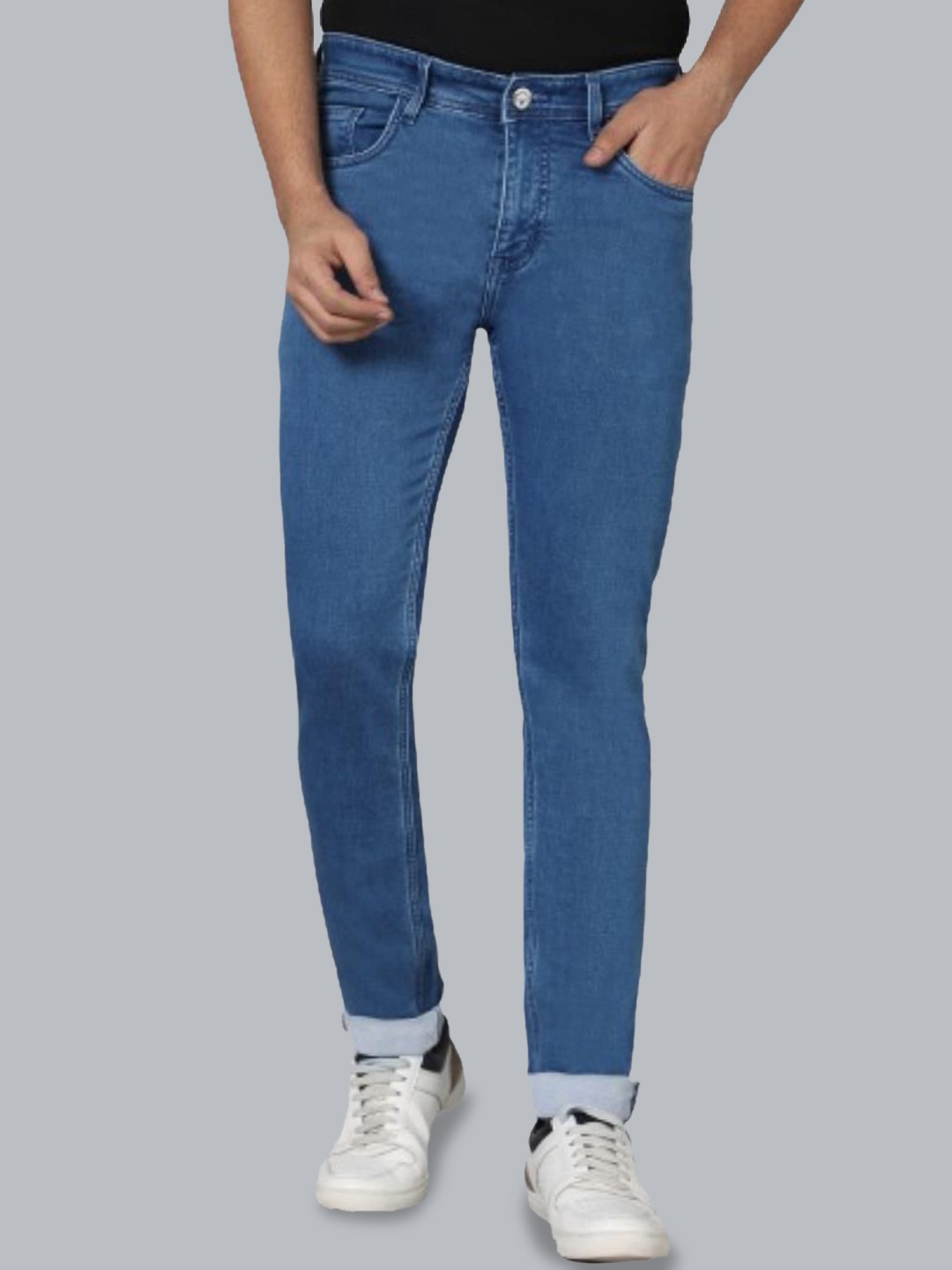 

RJ Denim Men Slim Fit Stretchable Jeans, Blue