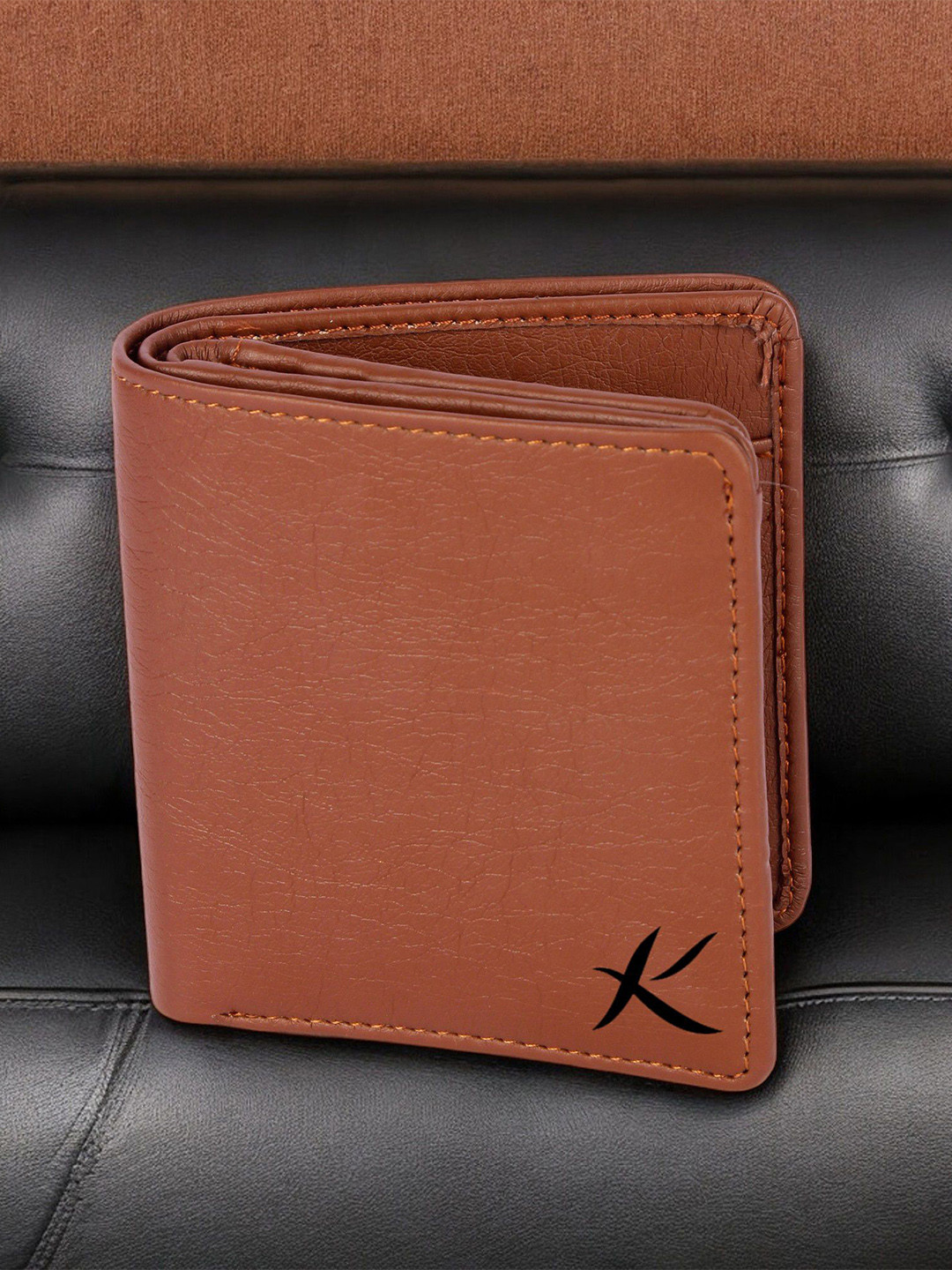

Kastner Men Textured Two Fold Wallet, Tan