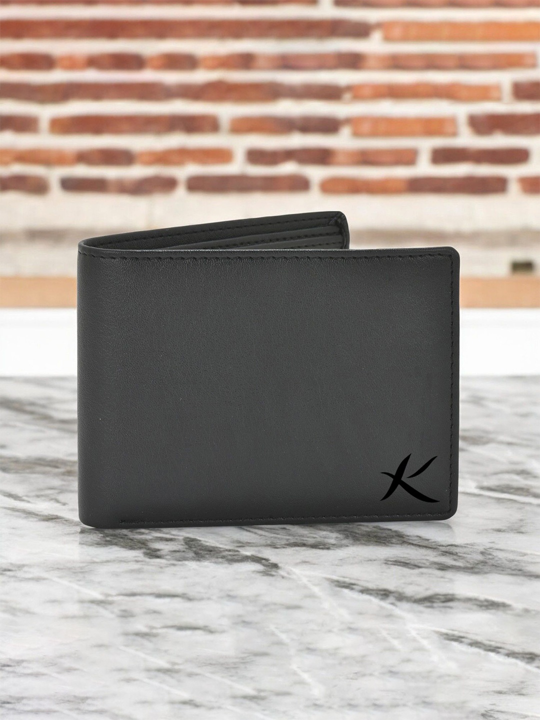 

Kastner Men Leather Two Fold Wallet With RFID Blocking, Black