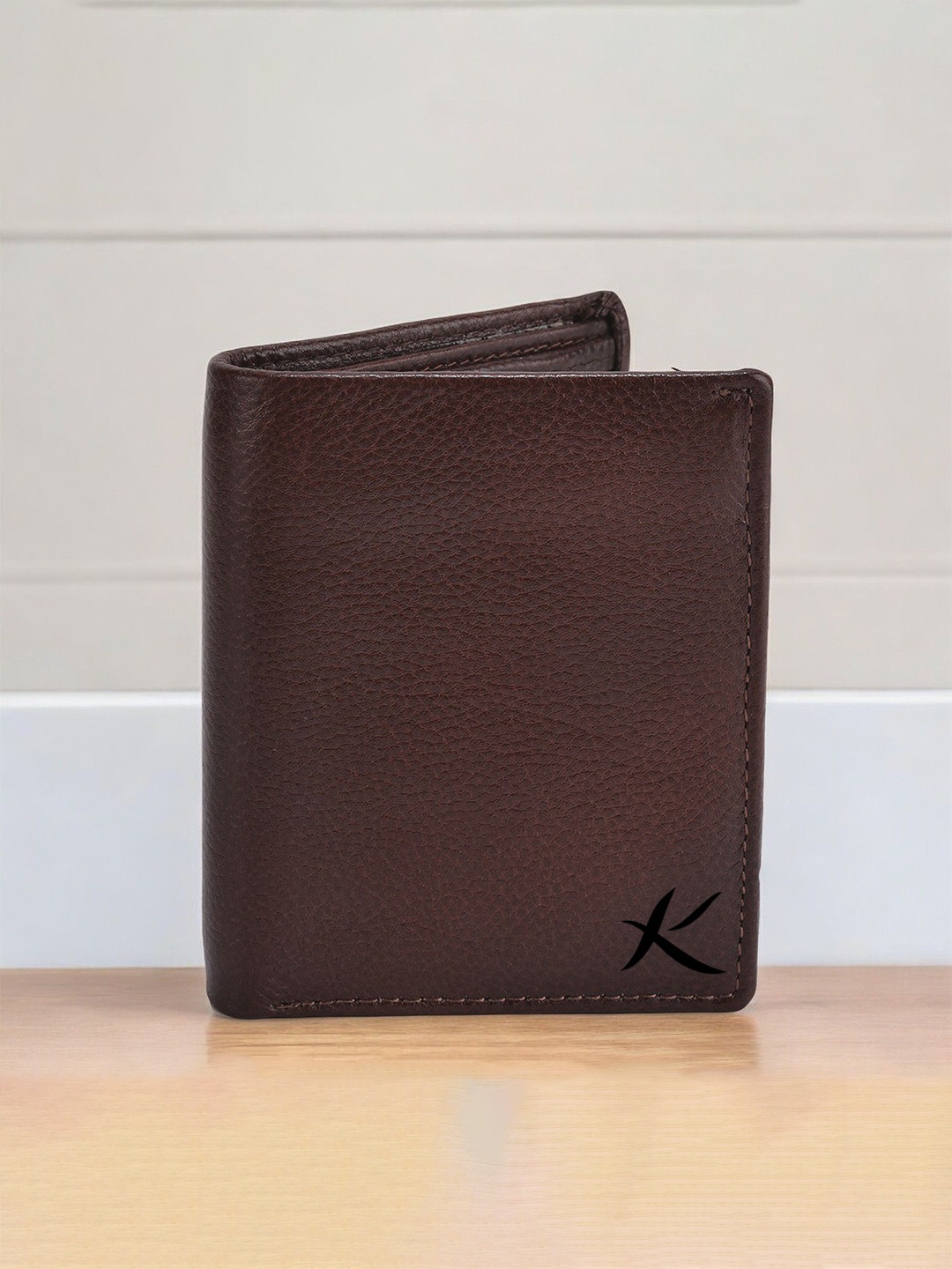 

Kastner Men Leather Three Fold Wallet, Brown