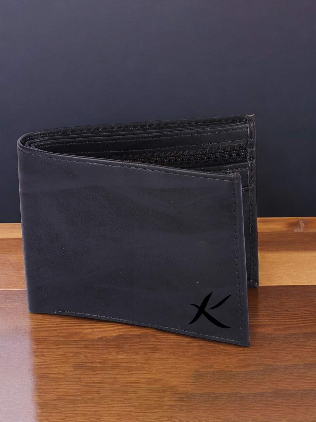 

Kastner Men Artificial Leather Two Fold Wallet With RFID Blocking, Black