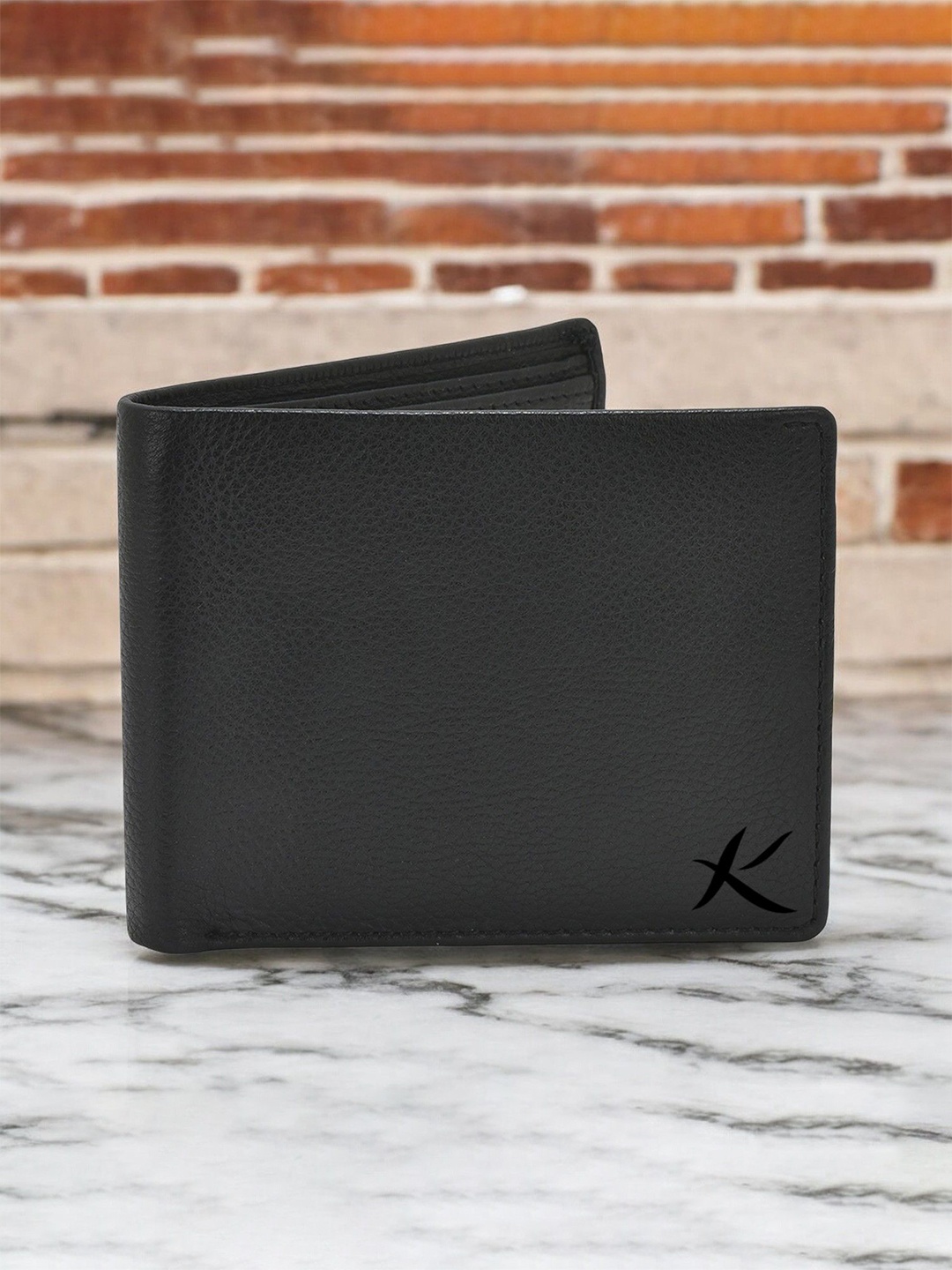 

Kastner Men Leather Two Fold Wallet, Black