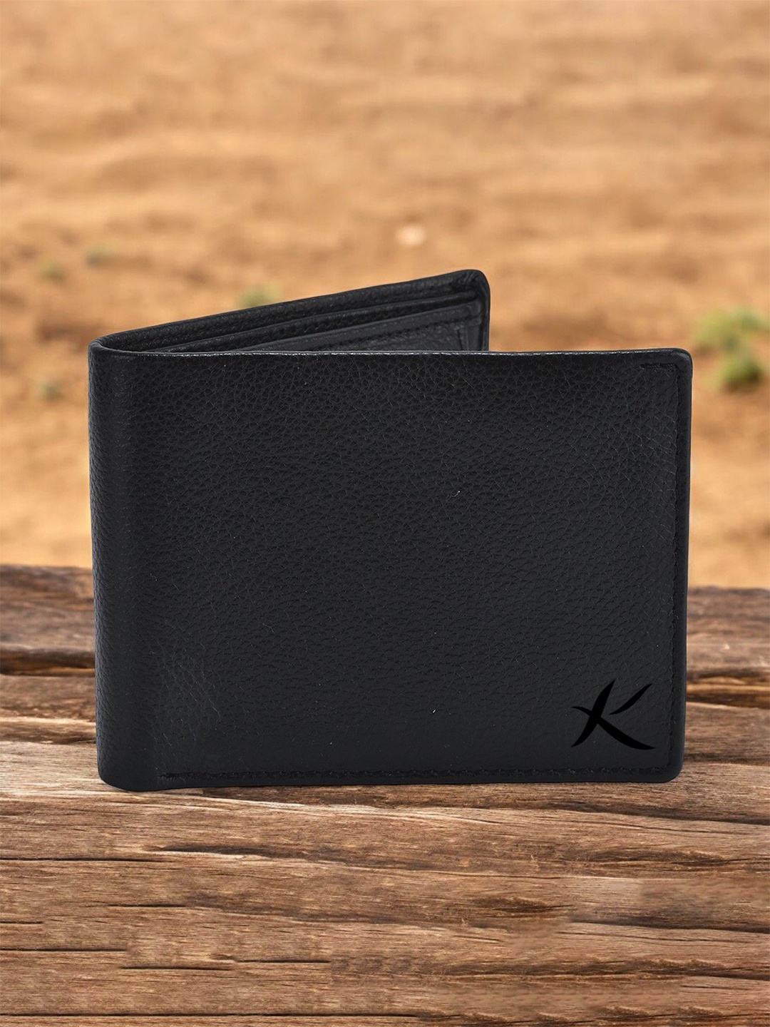 

Kastner Men Leather Two Fold Wallet with RFID Blocking, Black