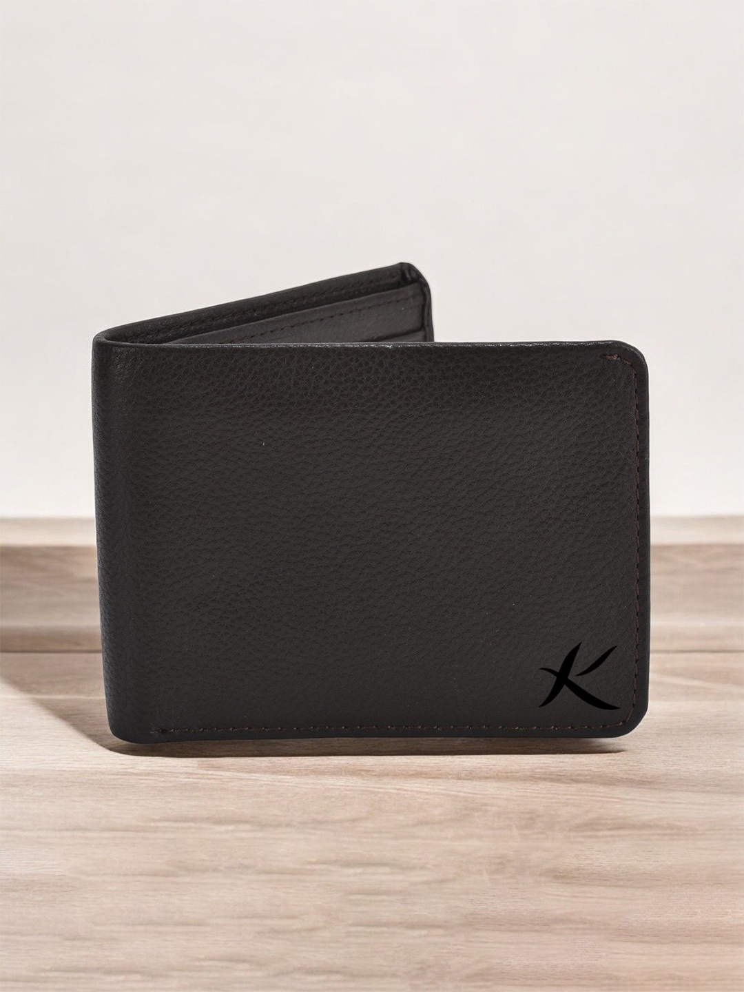 

Kastner Men Textured Leather Two Fold Wallet, Brown