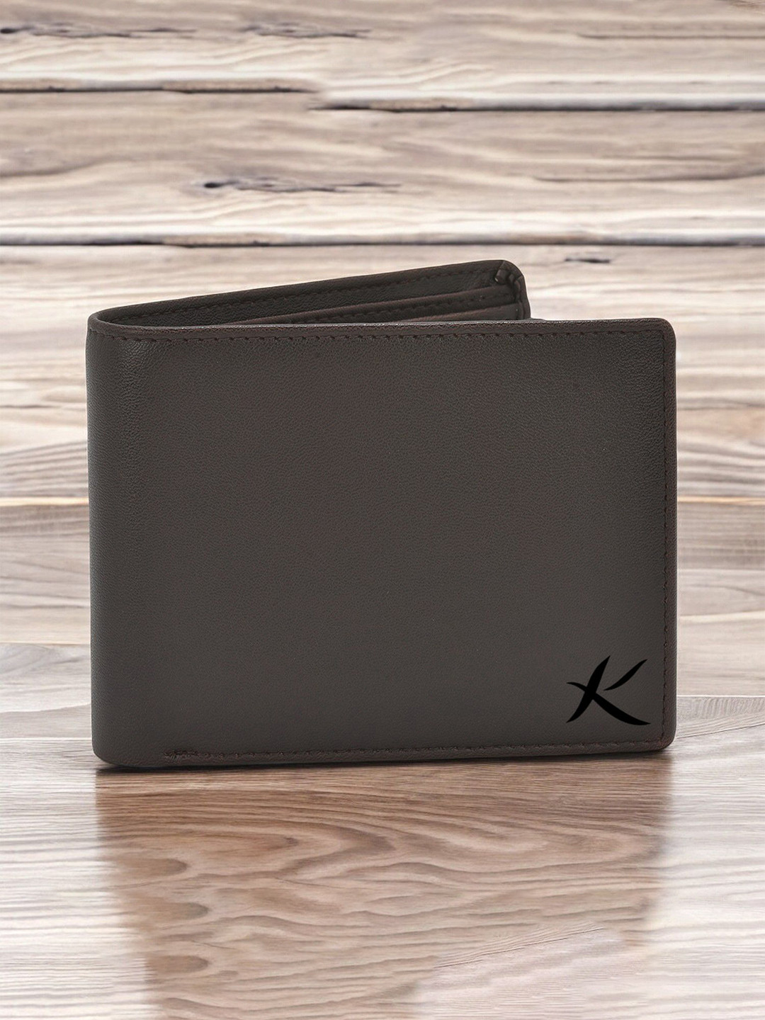 

Kastner Men Textured Leather Two Fold Wallet, Brown