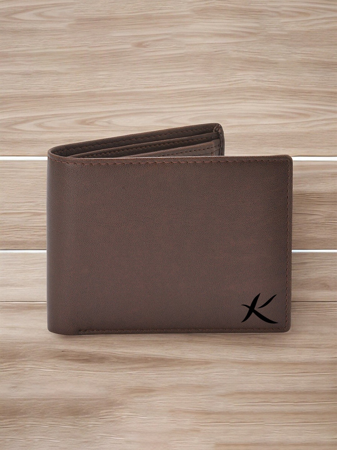 

Kastner Men Textured Leather Two Fold Wallet, Tan