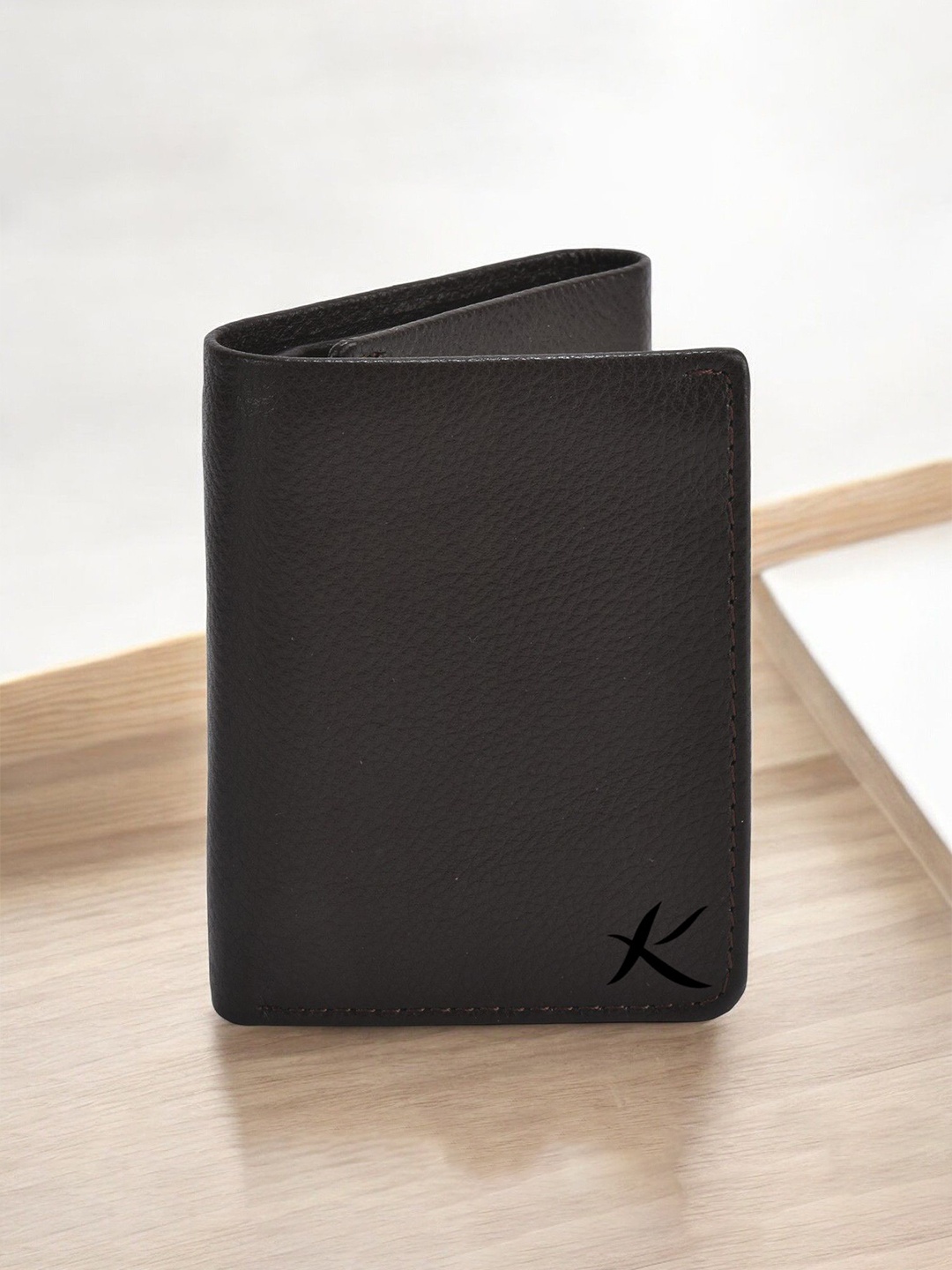 

Kastner Men Leather Three Fold Wallet, Brown