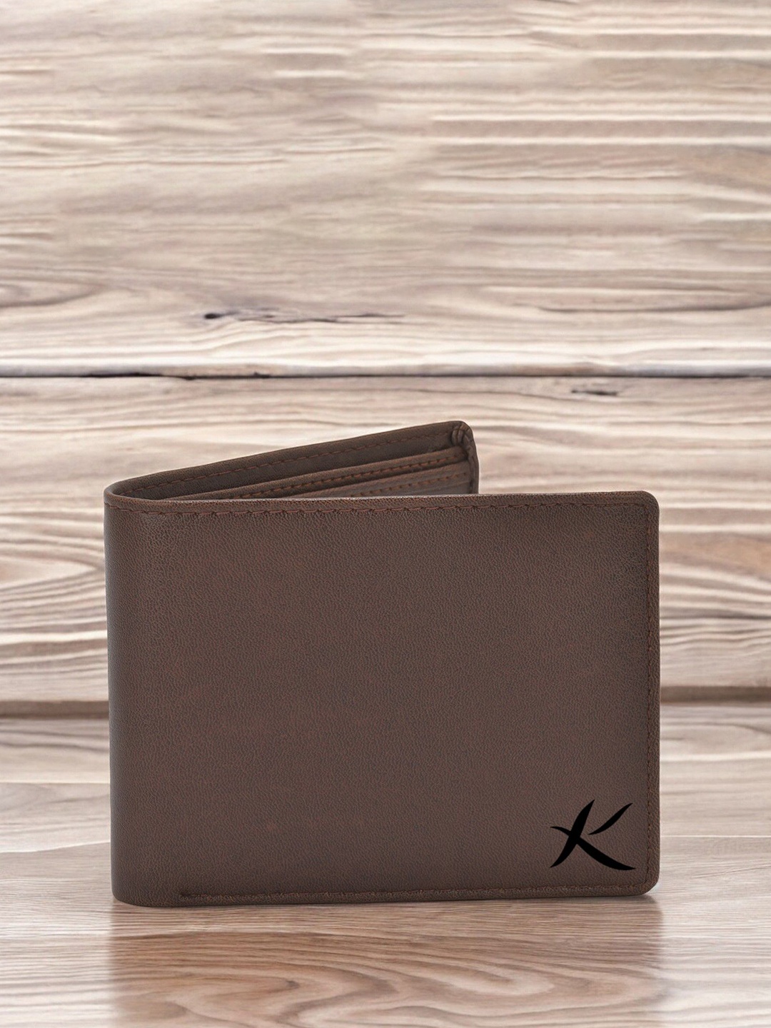 

Kastner Men Textured Leather Two Fold Wallet, Brown