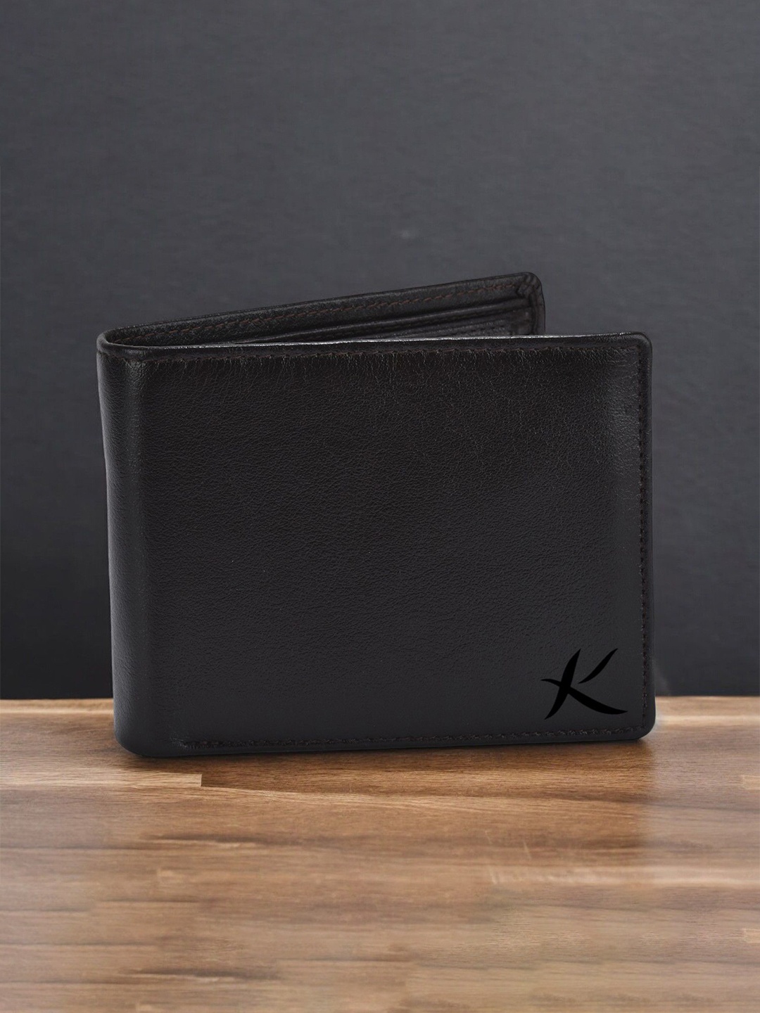 

Kastner Men Textured Leather Two Fold Wallet, Brown