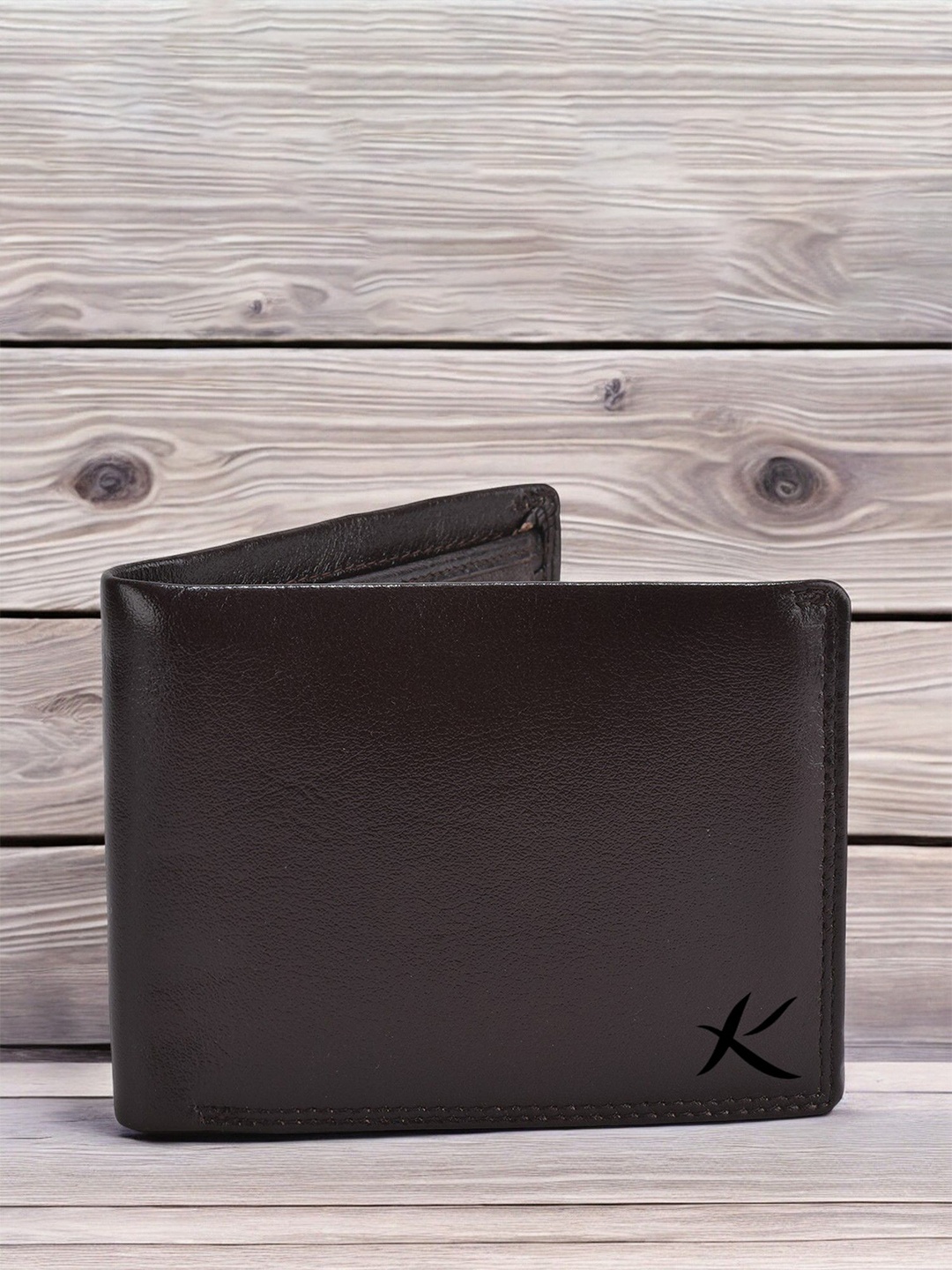 

Kastner Men Textured Leather Two Fold Wallet, Brown