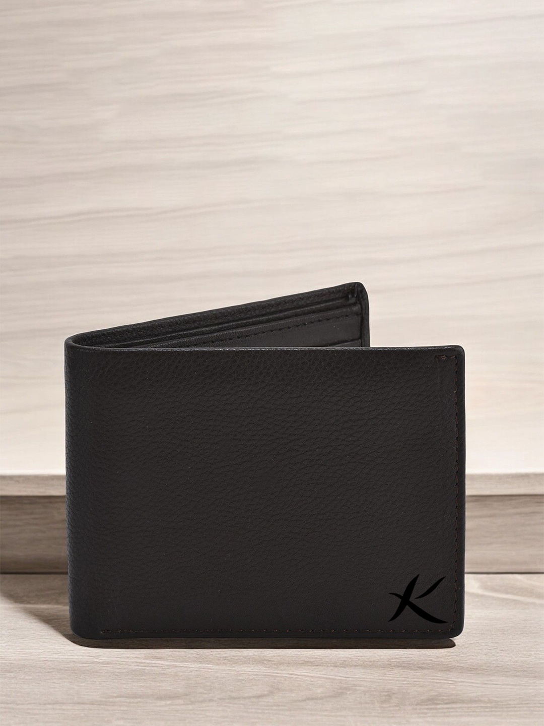 

Kastner Men Textured Leather Two Fold Wallet, Brown