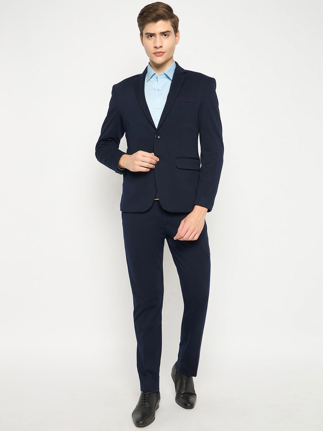 

Club York 2-Piece Single-Breasted Suits Set, Navy blue