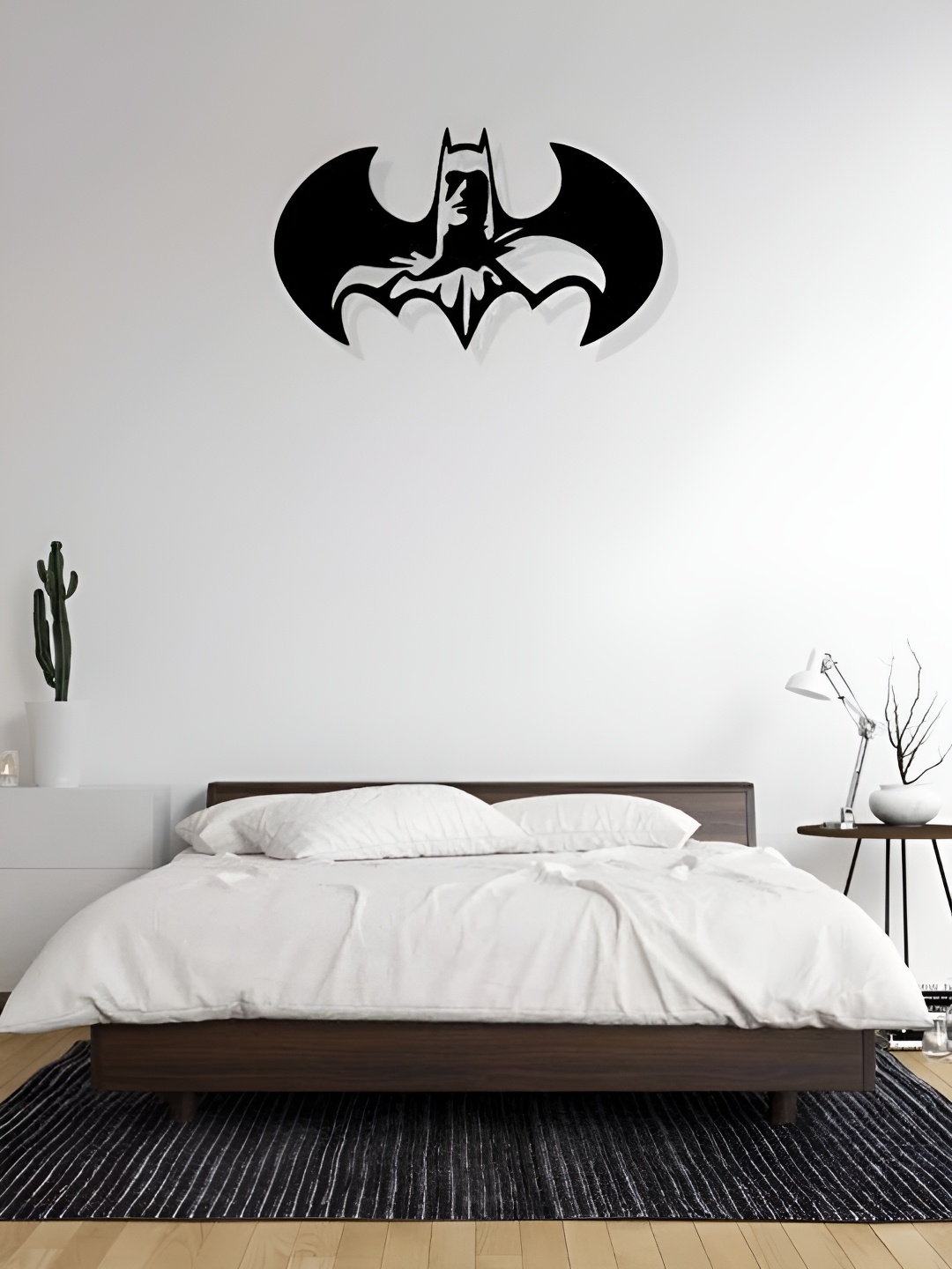 

ARTROOMS Black Metal Batman Wall Decor